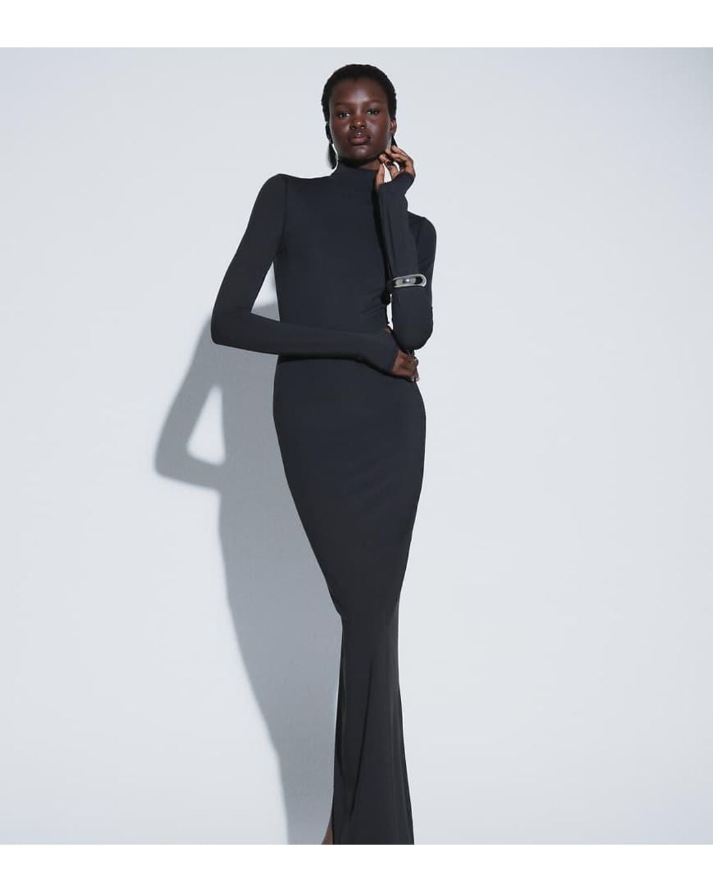 ASOS Blue Ttya Long Sleeved Maxi Jersey Dress