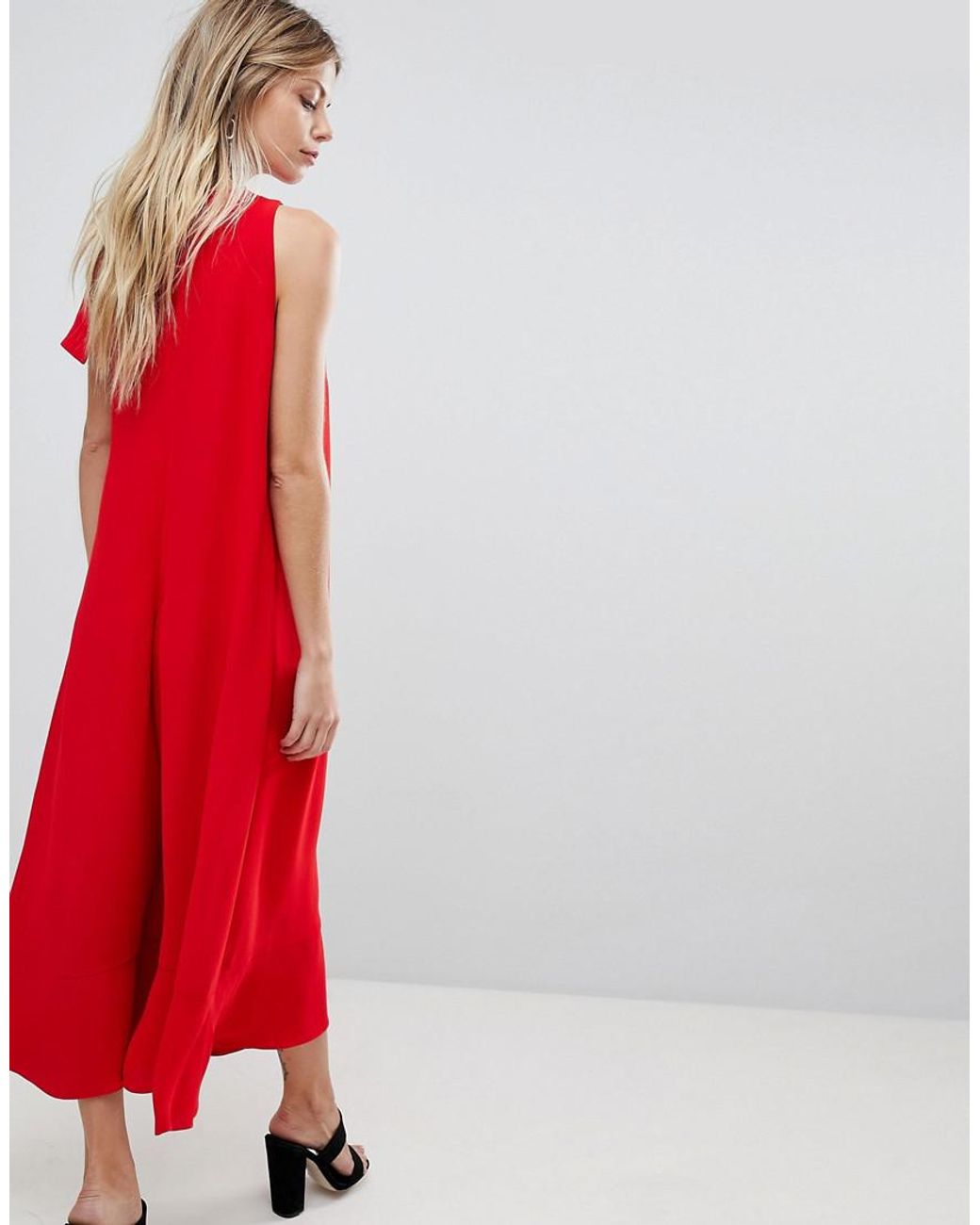 red french connection jumpsuit