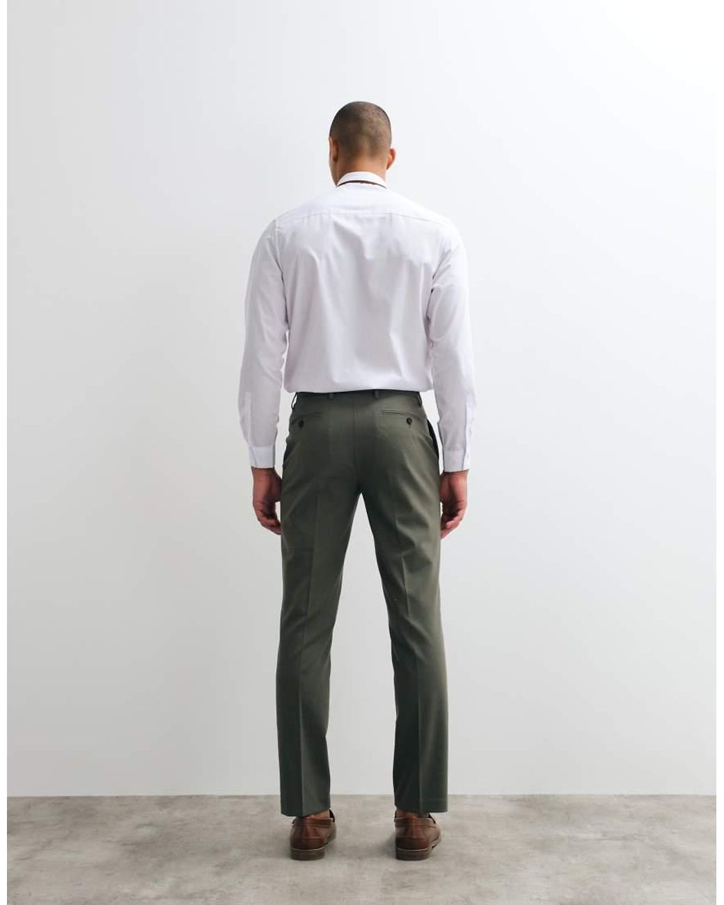 ASOS Green Slim Suit Trousers for men