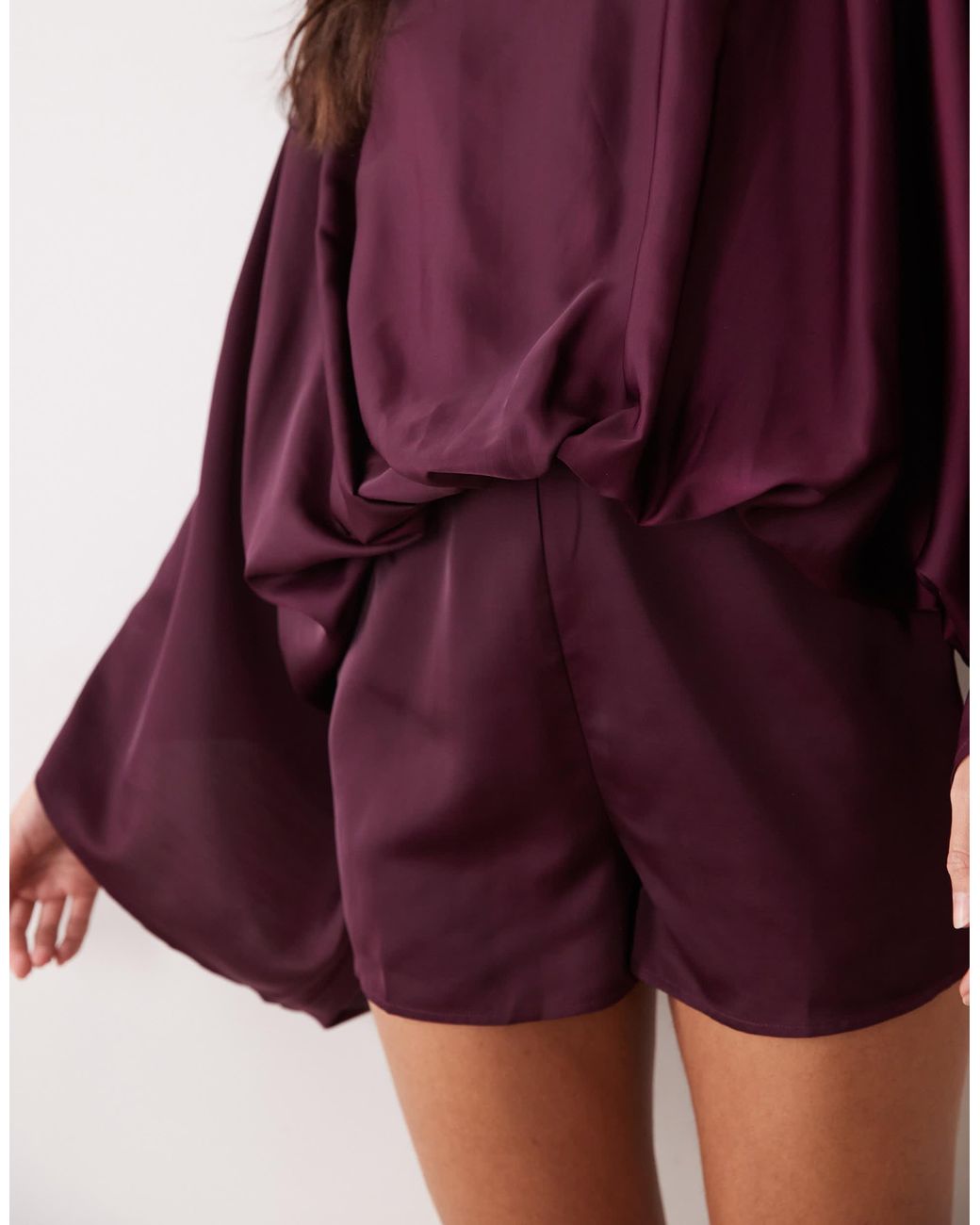 ASOS Purple Batwing Playsuit