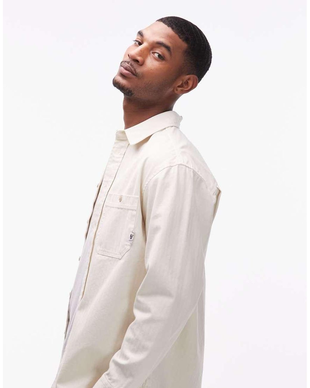 DOUBLE A by WOOD WOOD White Cooper Shirt for men