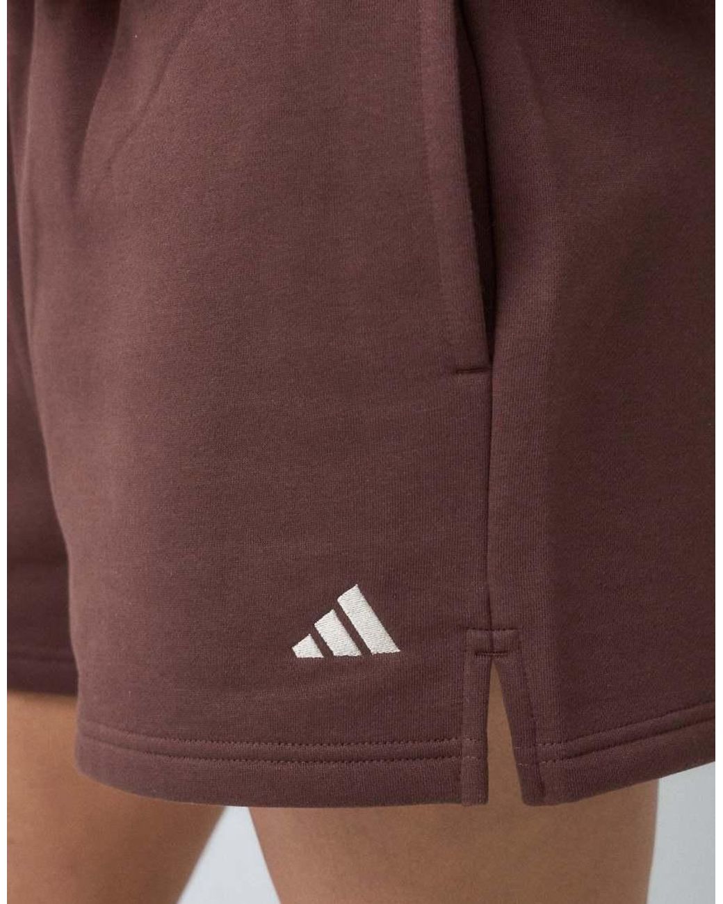 Adidas Originals Brown Adidas Studio Fleece Shorts