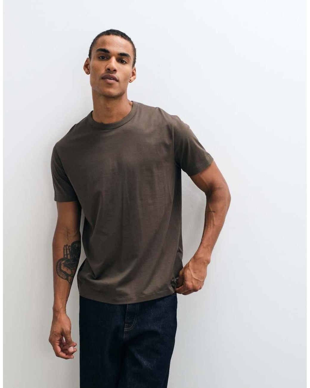 Gant Brown Pima T-shirt for men