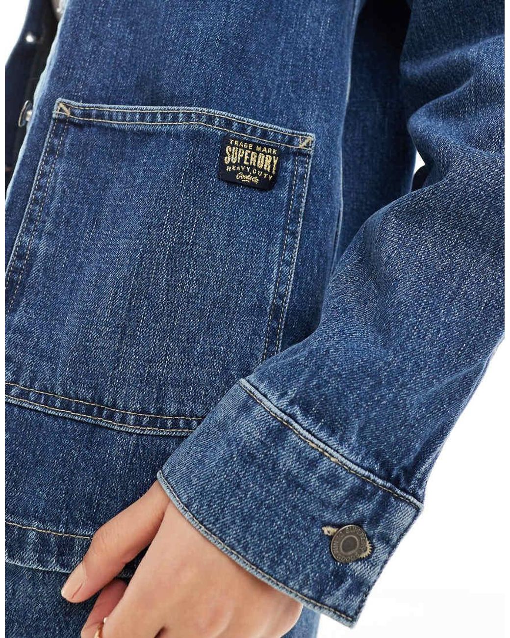 Superdry Blue Denim Chore Jacket