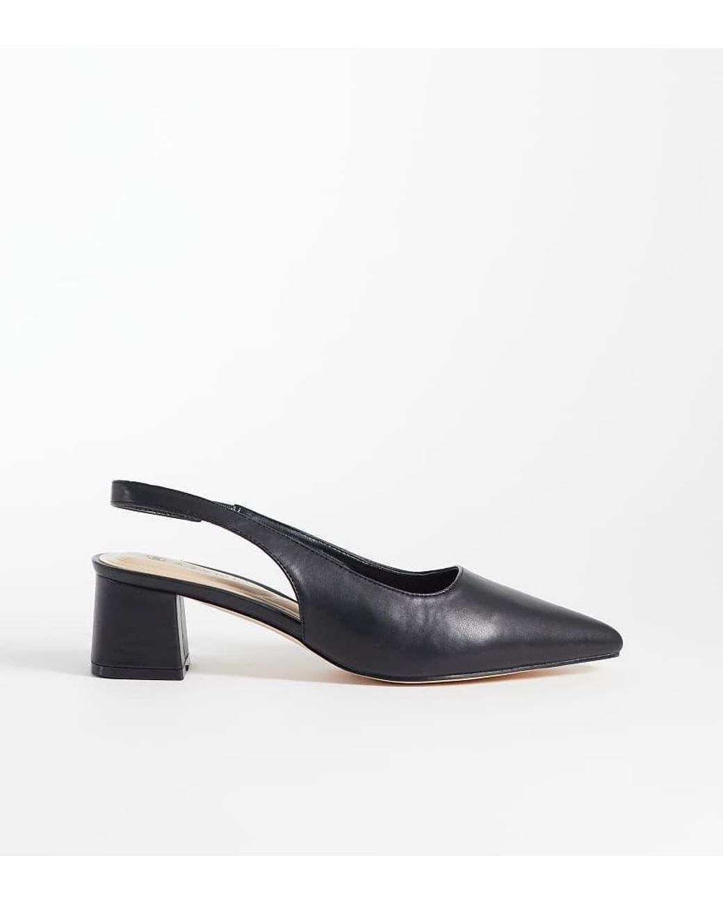 SEQWL Wide Fit Multicolor Sorrento Sling Back Low Block Heeled Shoes