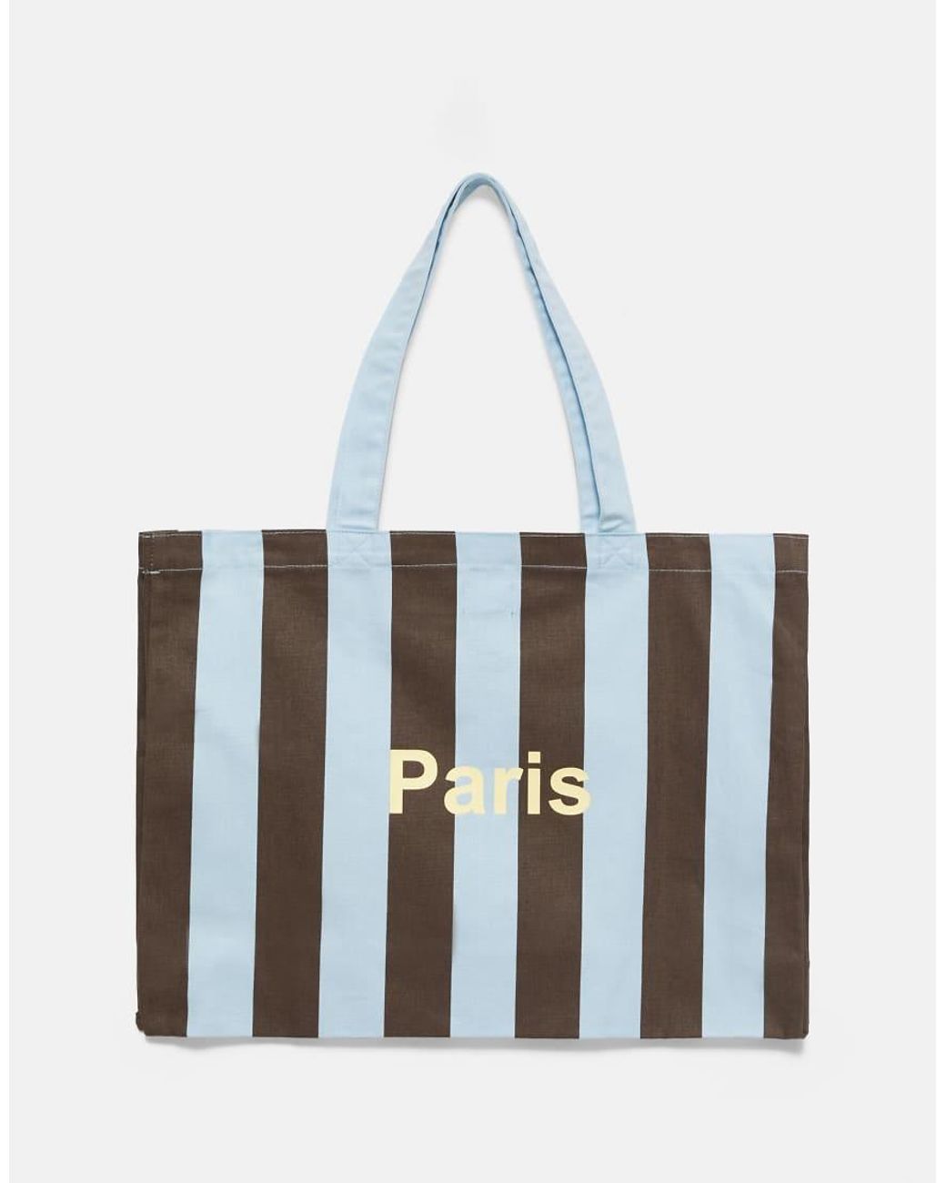 Borsa Tote A Righe di Pull&Bear in Blue