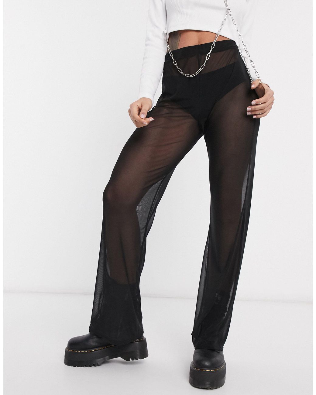 Black mesh sale flares