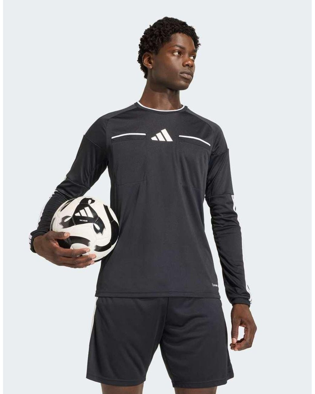 Adidas Originals Gray Referee 26 Jersey Long Sleeve for men