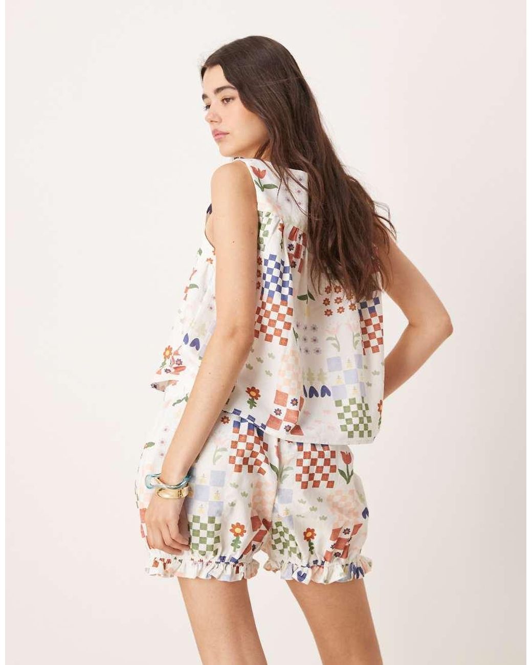 ASOS Natural Micro Bloomer Shorts