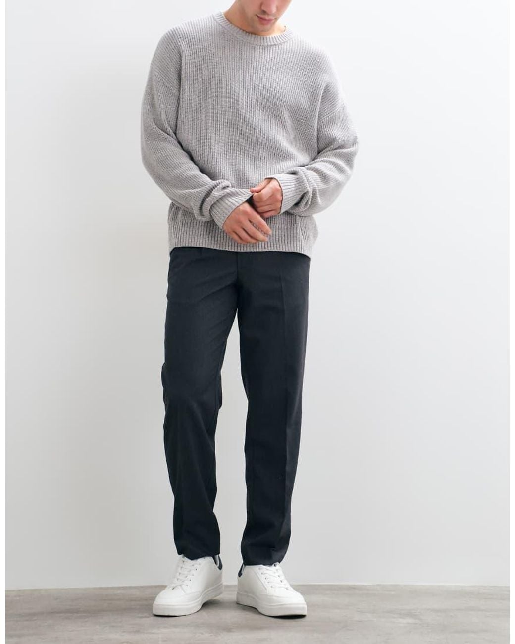 Only & Sons Gray Tailored Tapered Pants for men