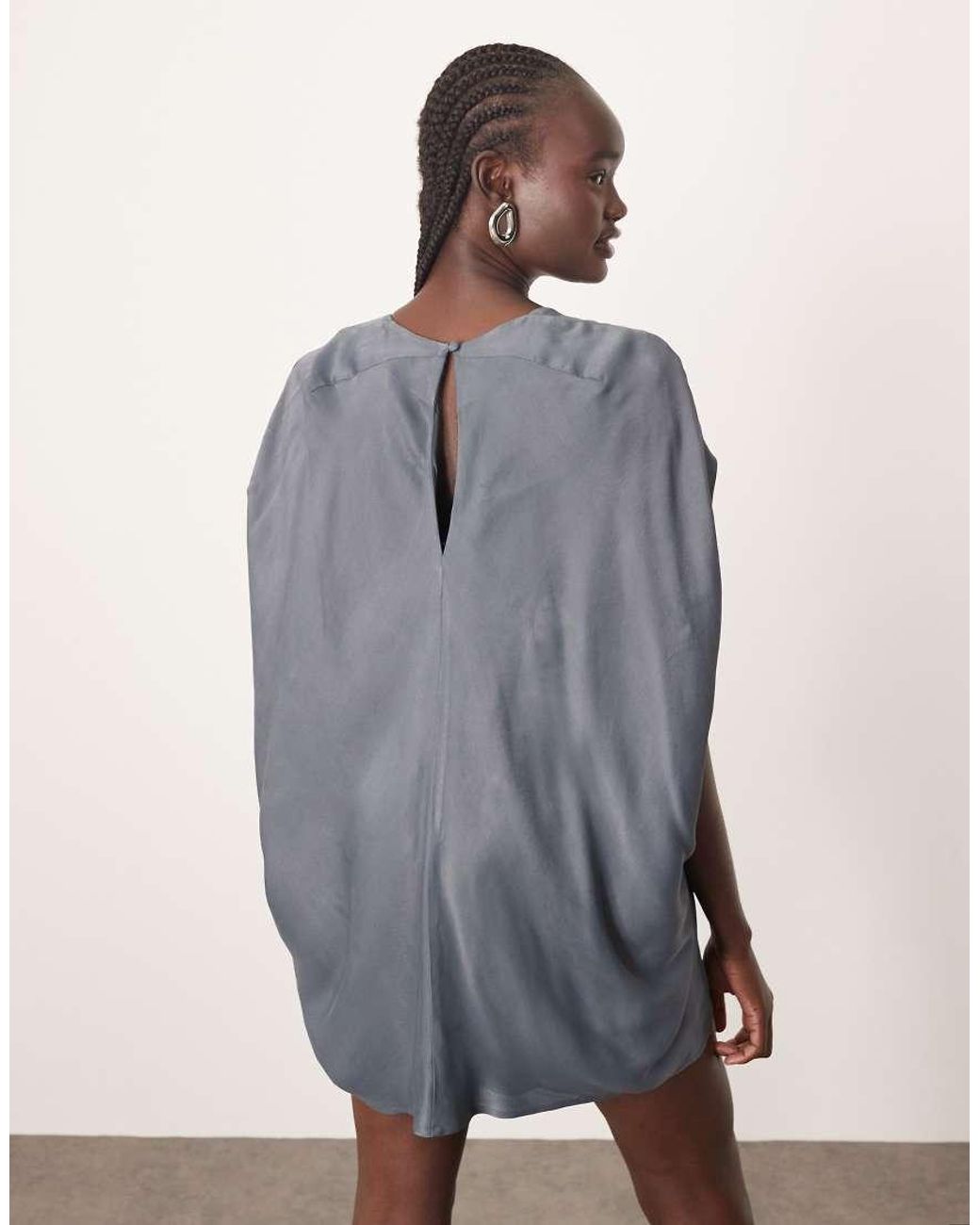 ARRANGE Pink Distorted Floral Embroidered Cocoon Mini Dress