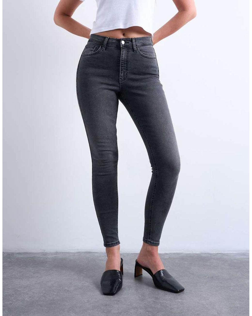 Topshop Hourglass Blue Jamie High Rise Skinny Jean