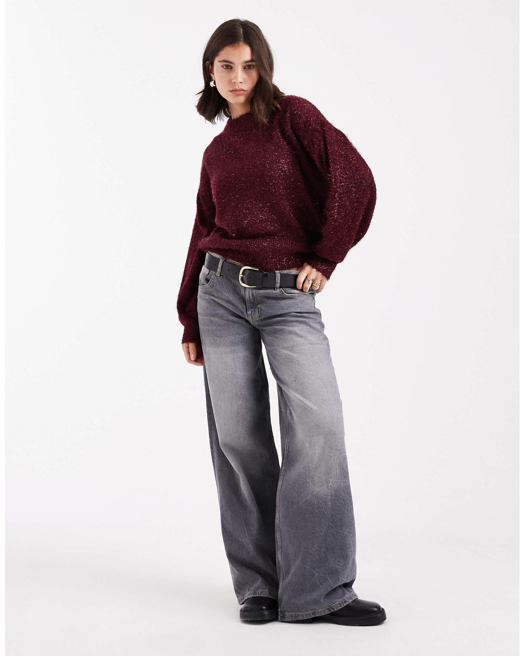 Pull ras Brave Soul en coloris Red