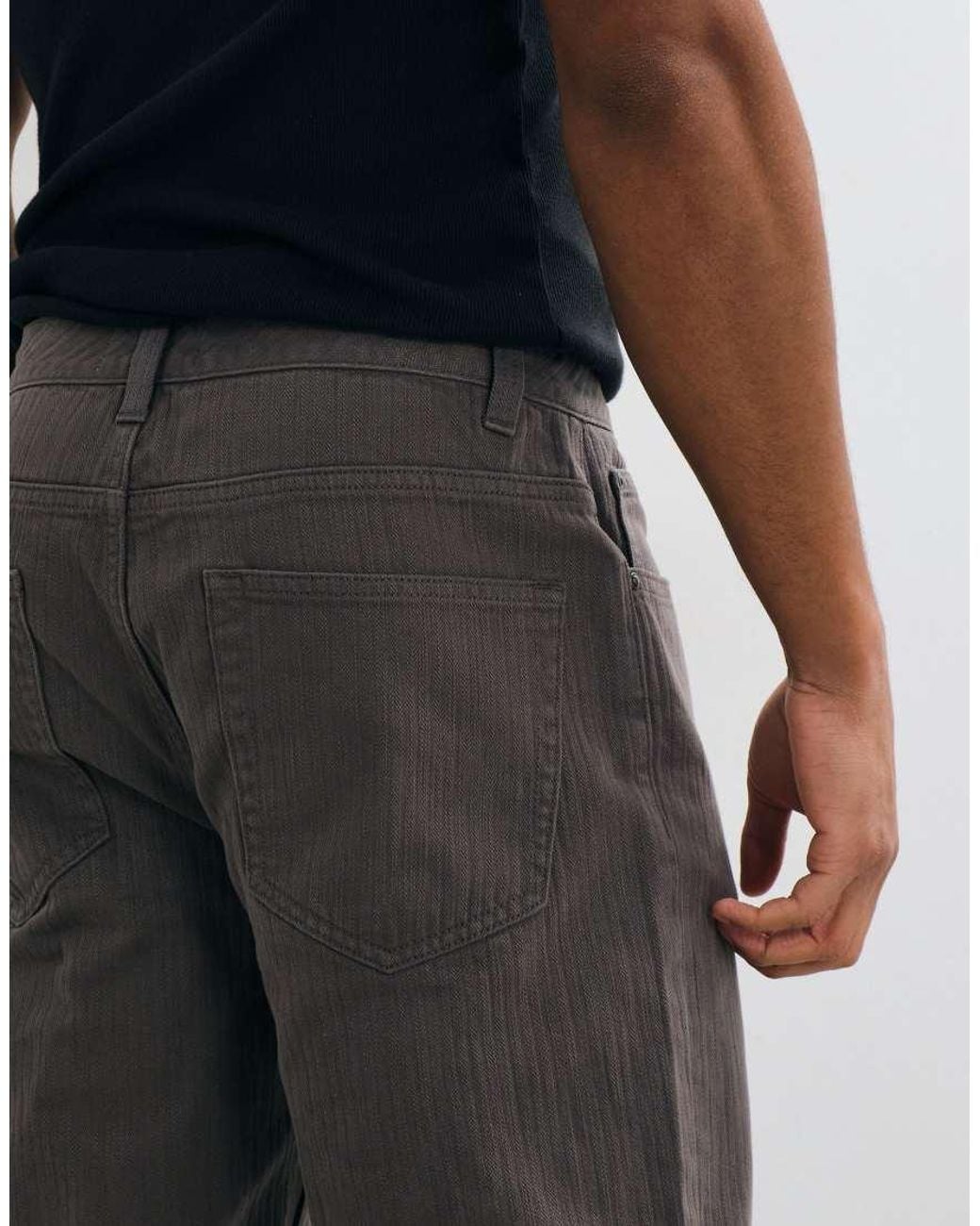 ASOS Black Loose Trouser for men