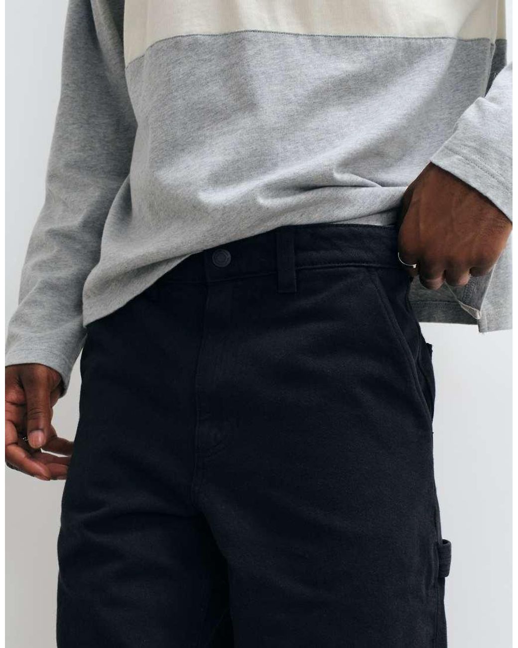 Cotton On White baggy Worker Shorts for men