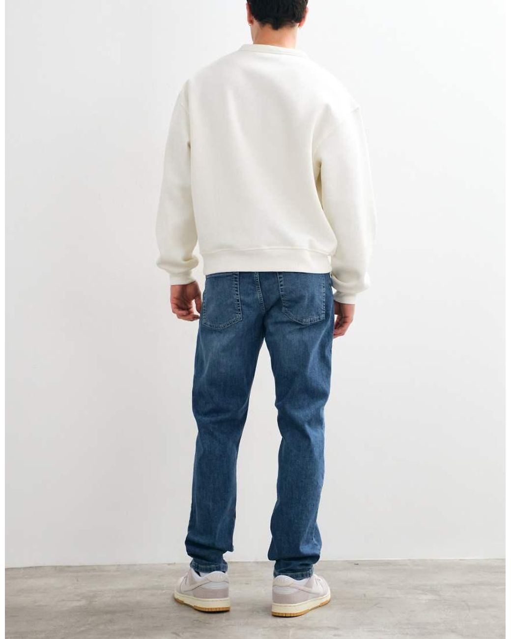 Only & Sons Blue Weft Regular Fit Stretch Jeans for men