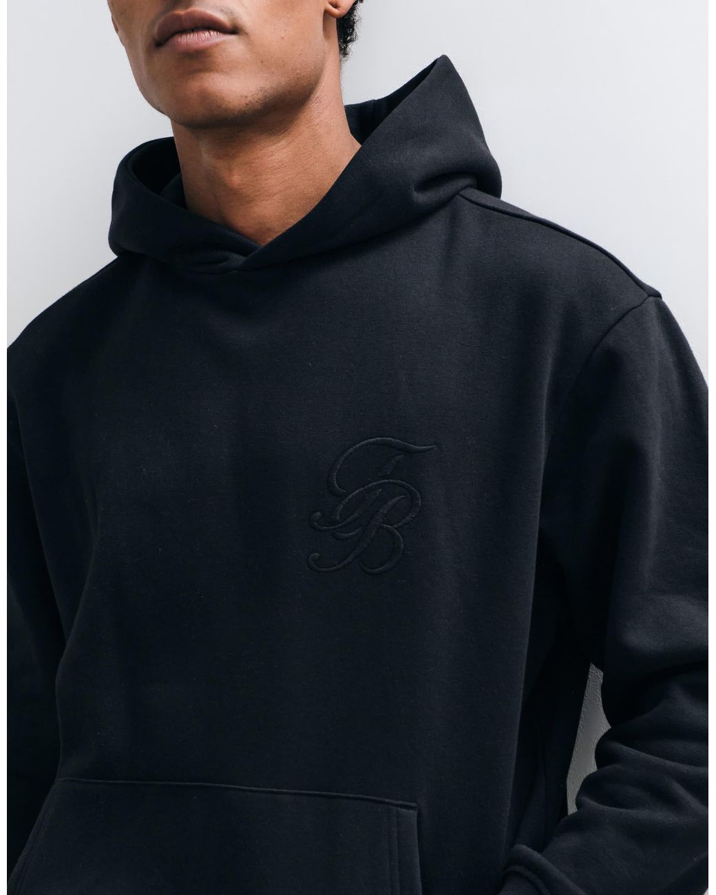 Sweat à capuche coupe décontractée classique Threadbare pour homme en coloris Blue
