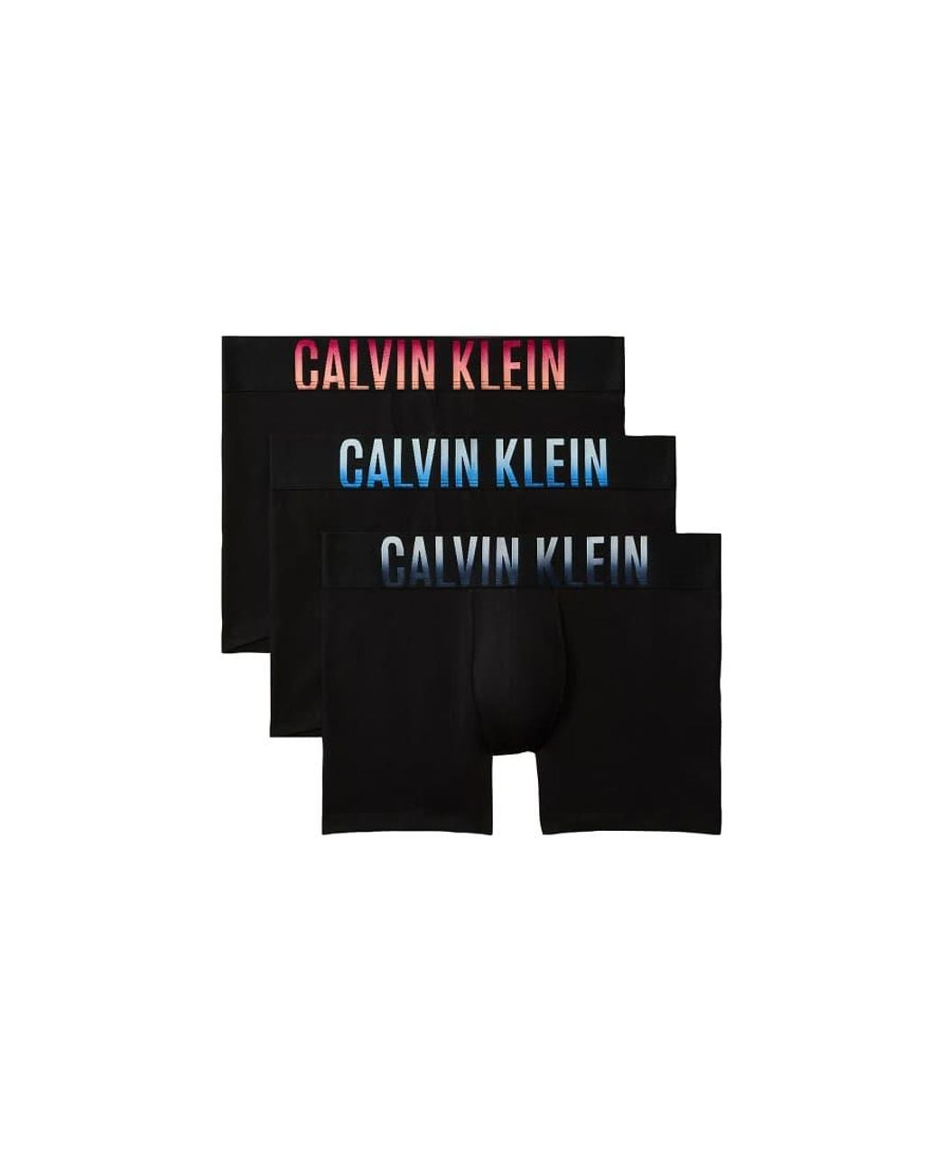 Calvin Klein Black Intense Power Cotton 3 Pack Trunks for men