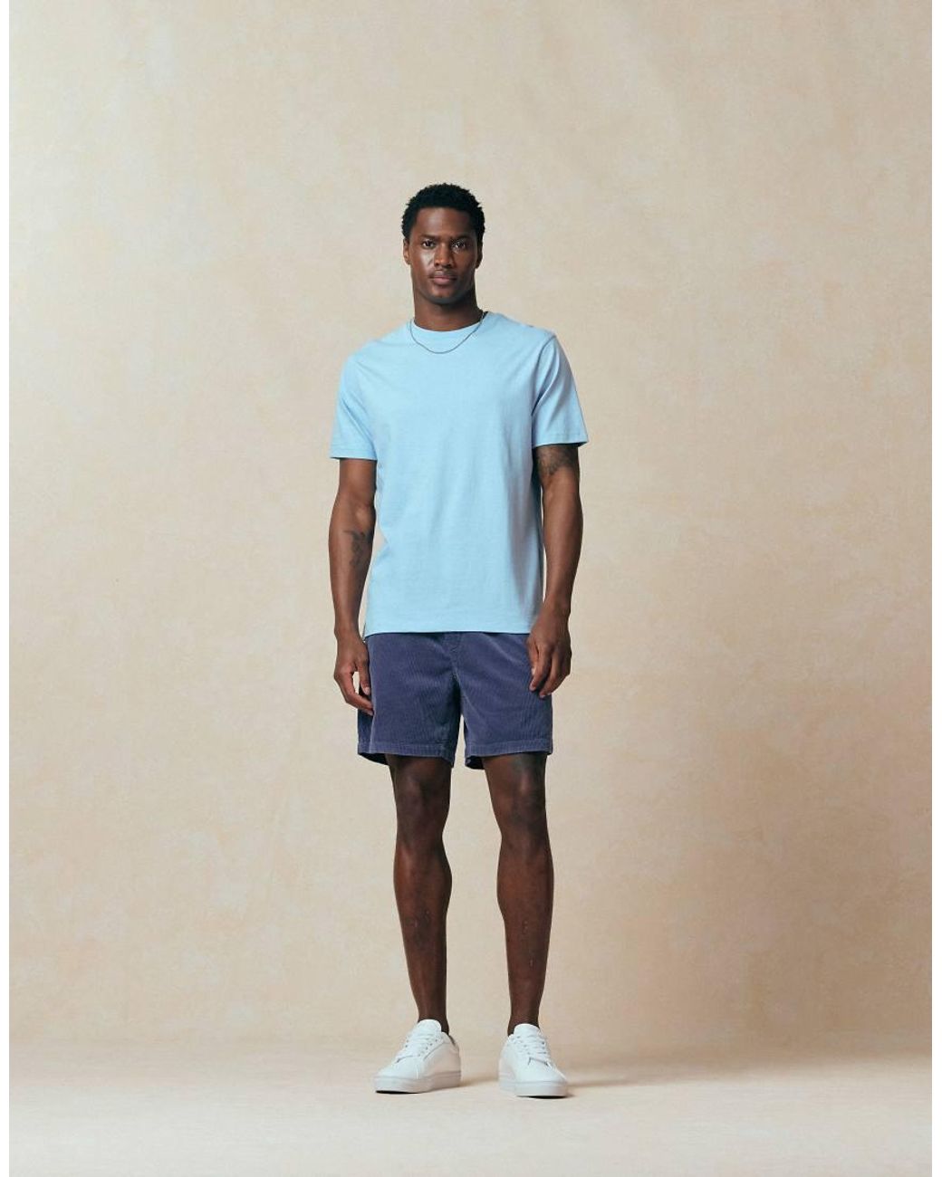 ASOS Blue Essentials Regular Fit T-Shirt for men