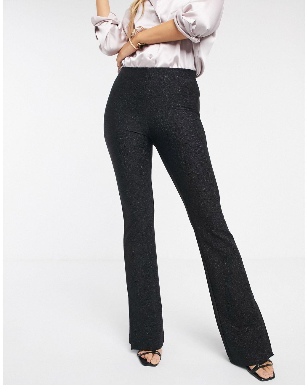 flared jeans glitter