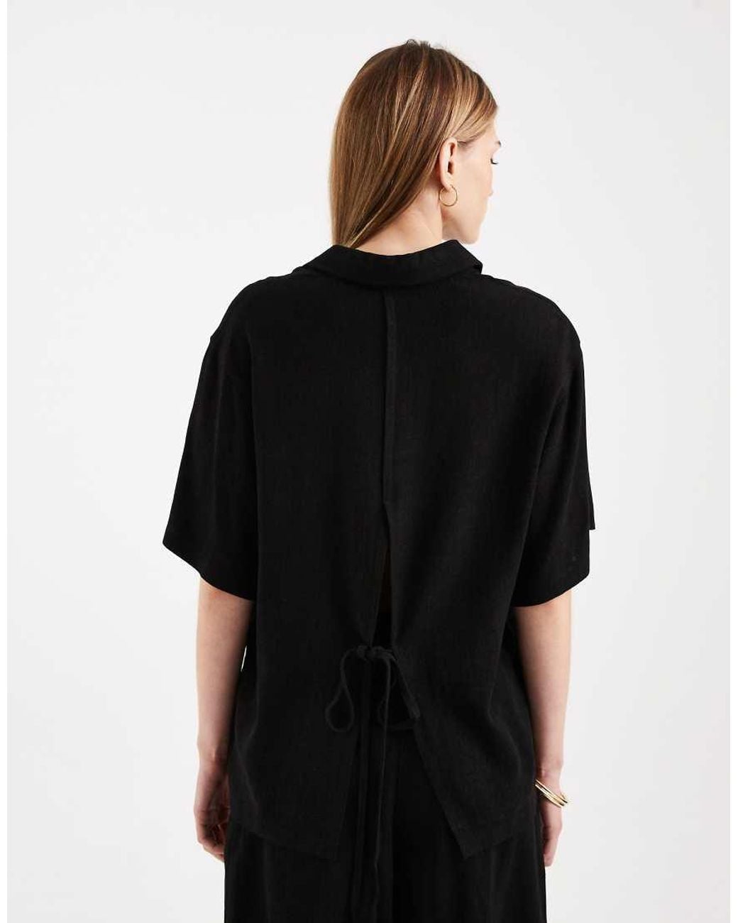 ASOS Black Relaxed Shirt