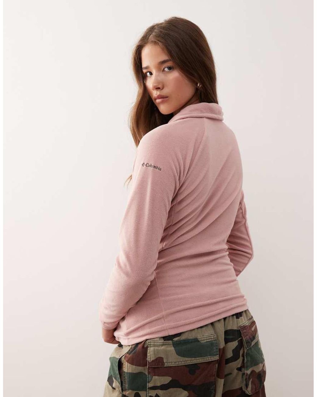 Columbia Pink Glacial Iv 1/2 Zip Fleece