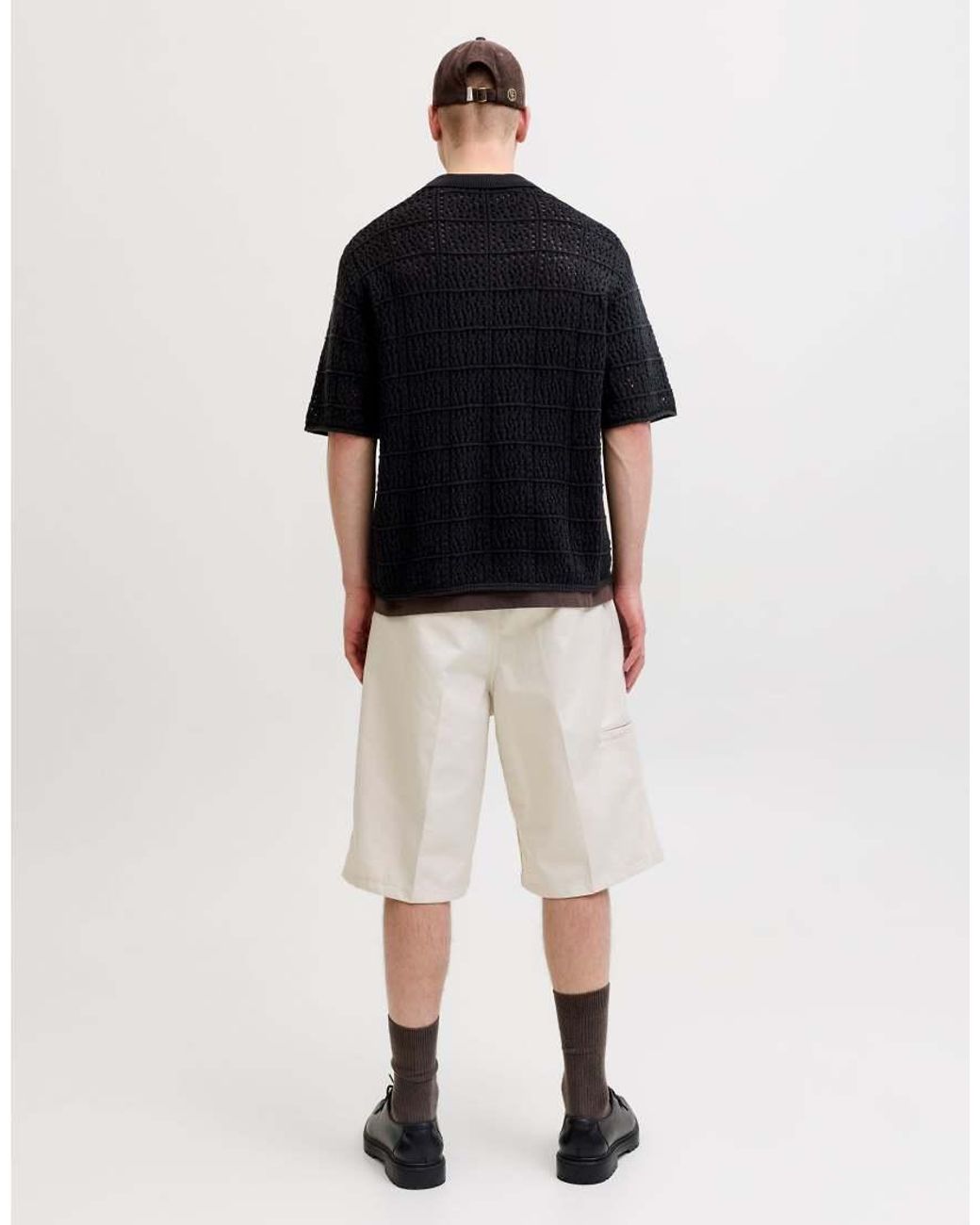 Jack & Jones Gebreide Polo in het Blue voor heren