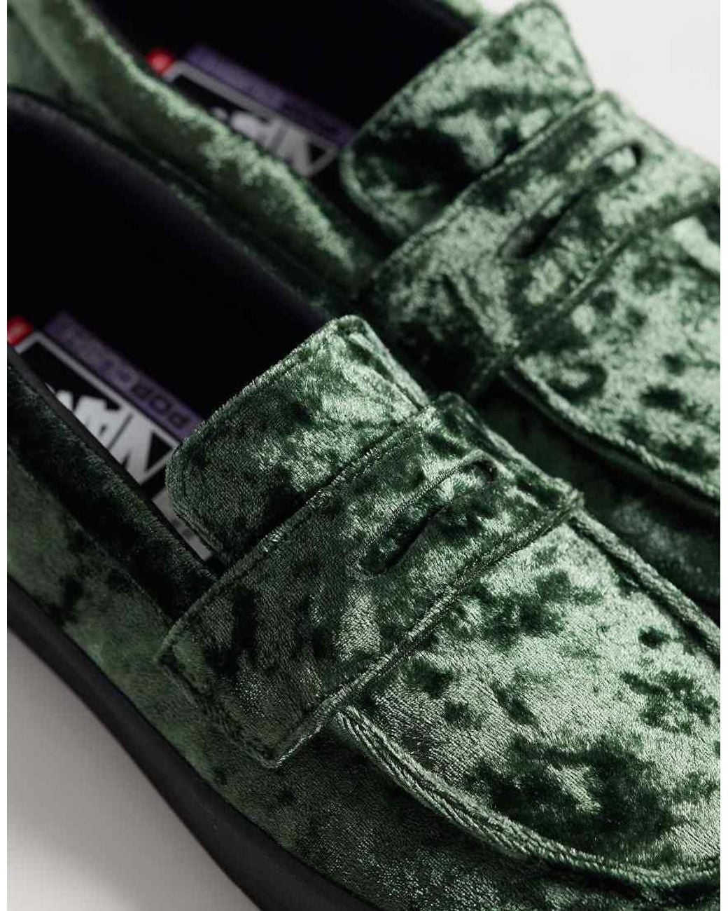 Vans Green Skate Velvet Loafer for men