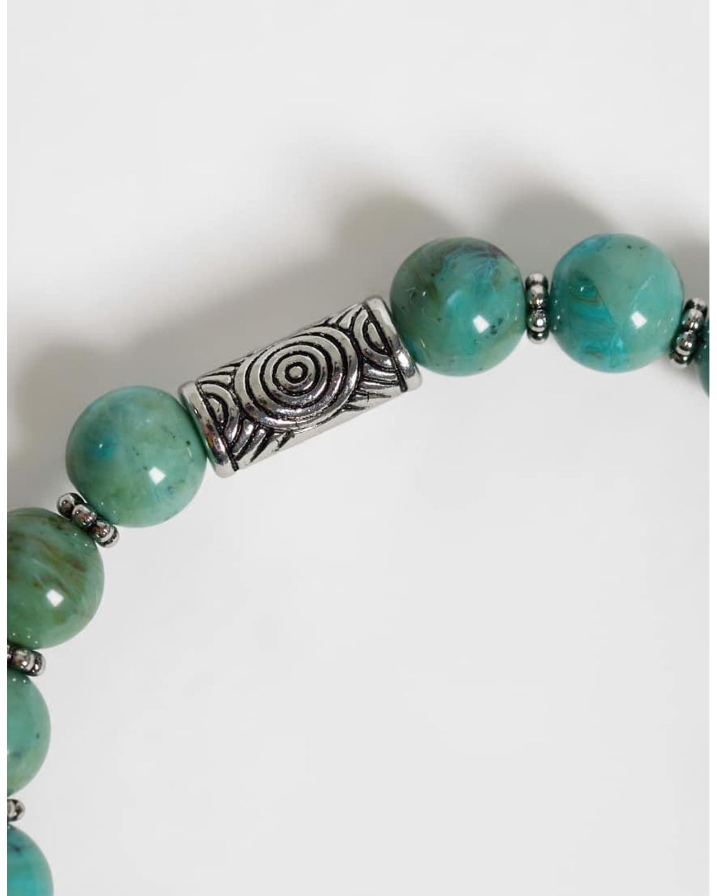 ASOS Gray 3 Pack Of Beaded Bracelets for men