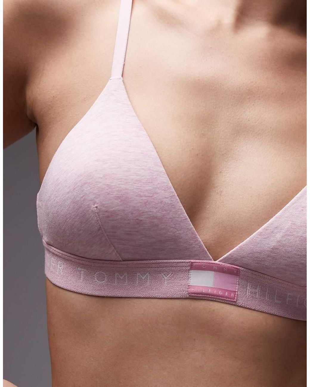Tommy Hilfiger Pink Heritage Triangle Bra