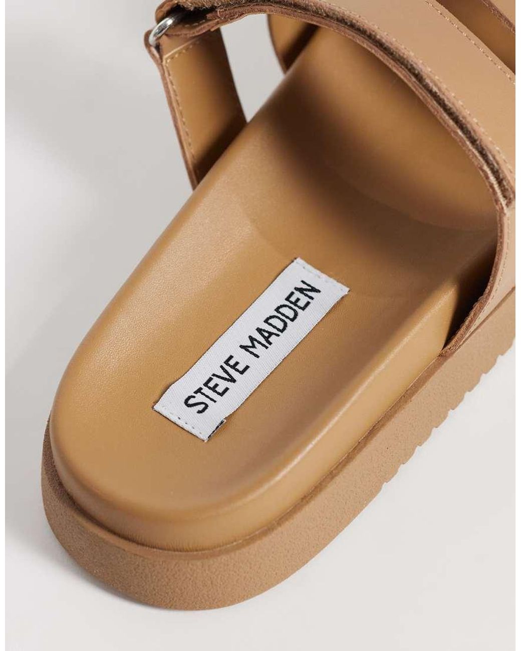 Steve Madden Brown Missile Sandal With Straps