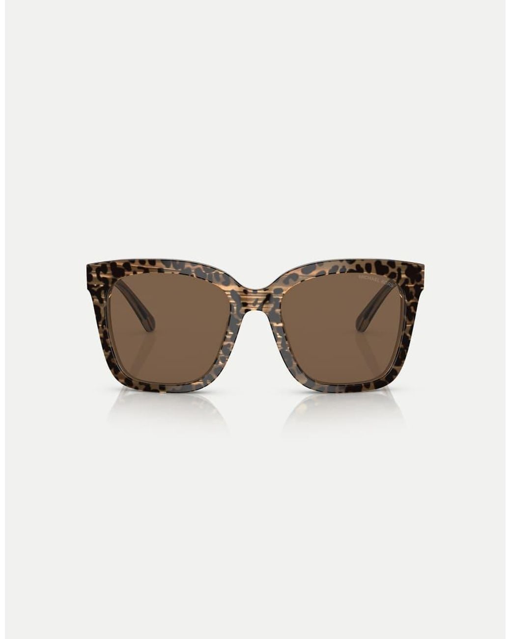 Michael Kors Brown San Marino Square Sunglasses With Lens