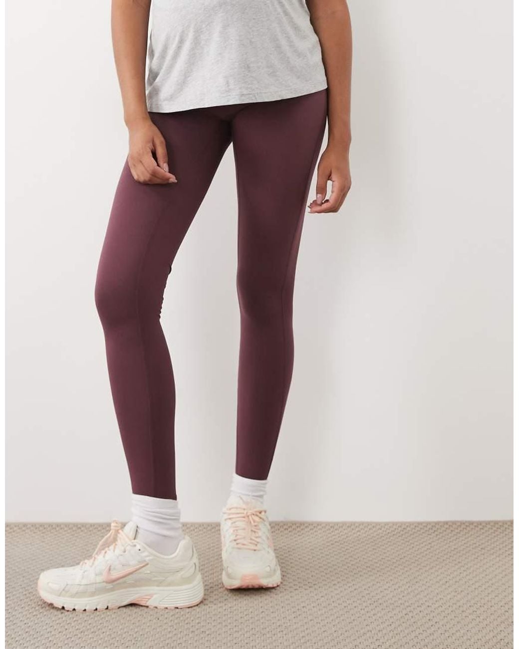 4505 White Maternity Icon Soft Touch High Waist Yoga Legging