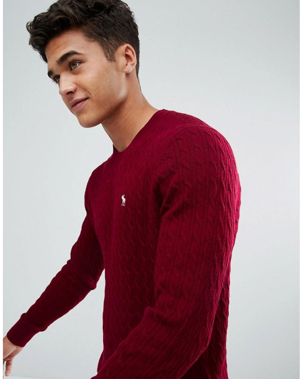 Abercrombie clearance red sweater