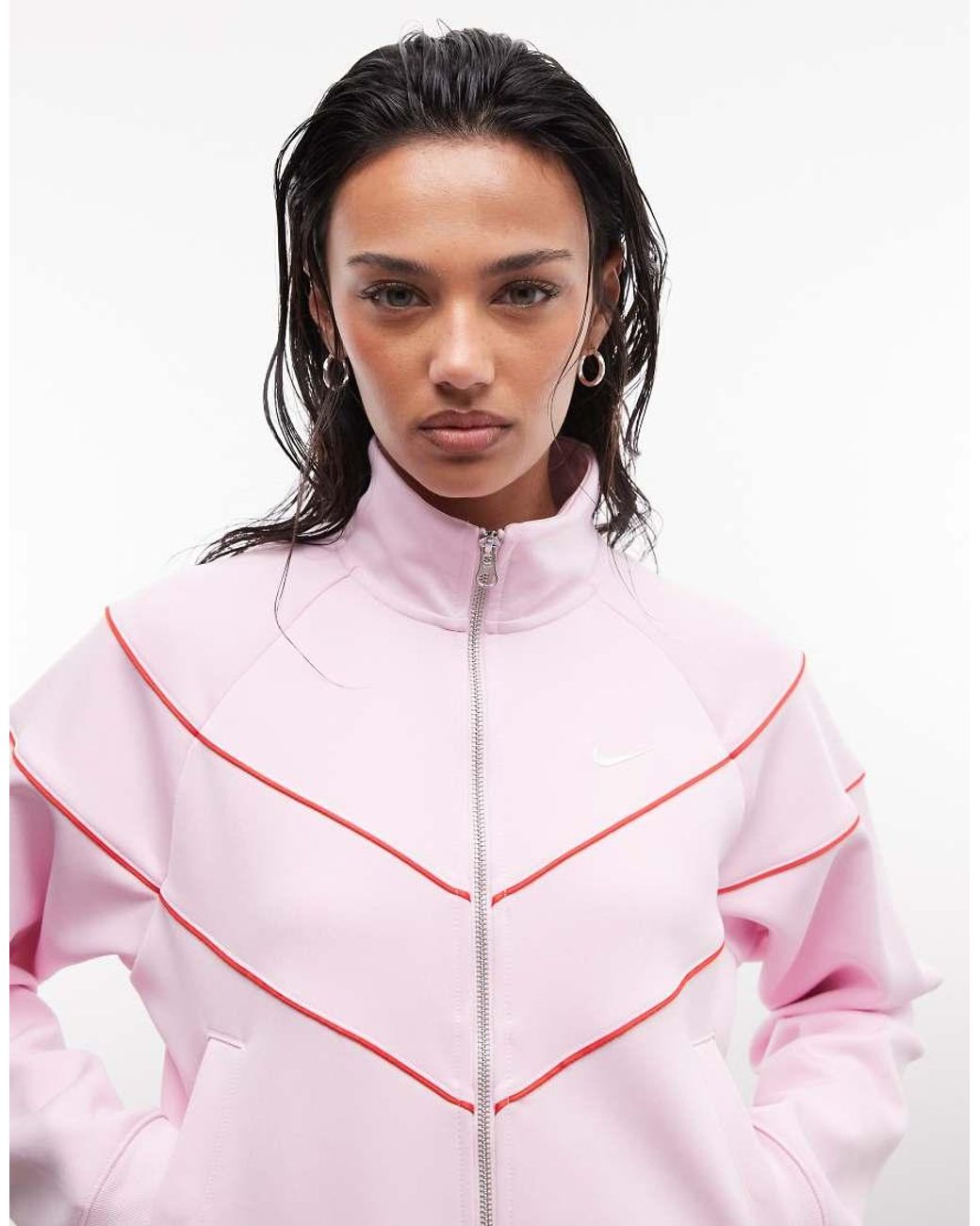 Nike Pink Woven Windrunner Track Jacket