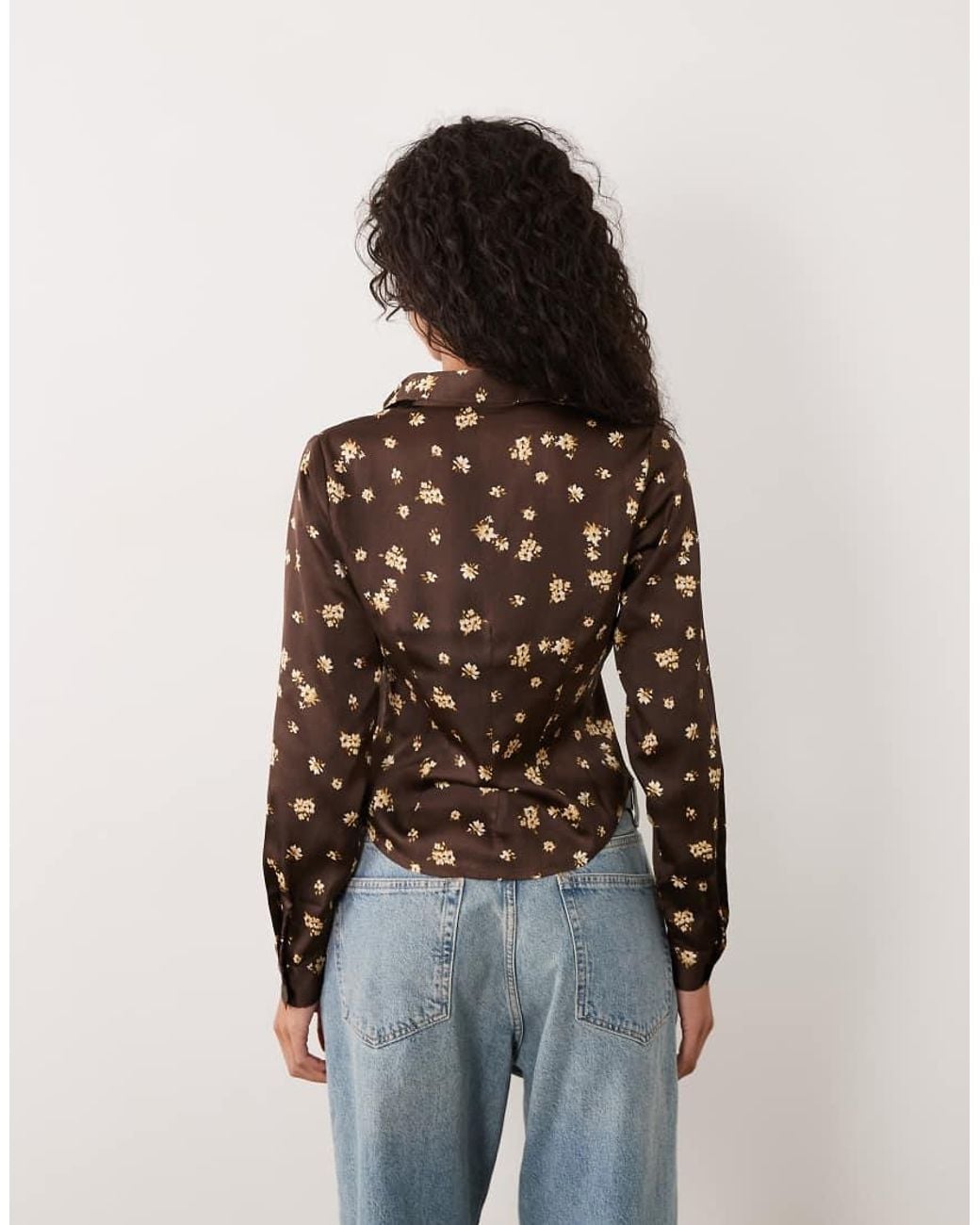 Wednesday's Girl Multicolor Satin Shirt
