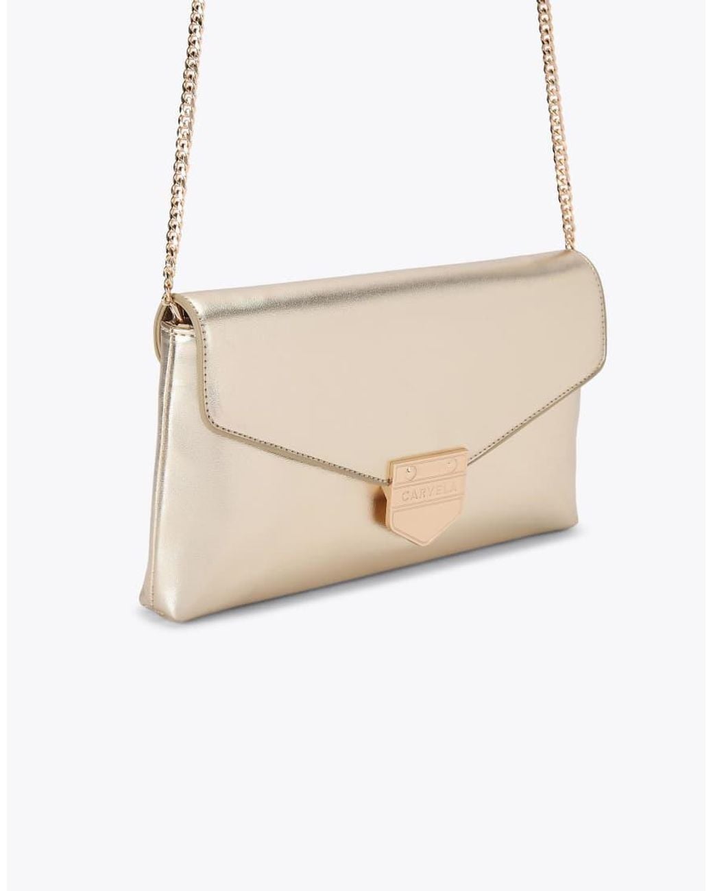 Carvela Kurt Geiger Natural Maria Envelope Clutch