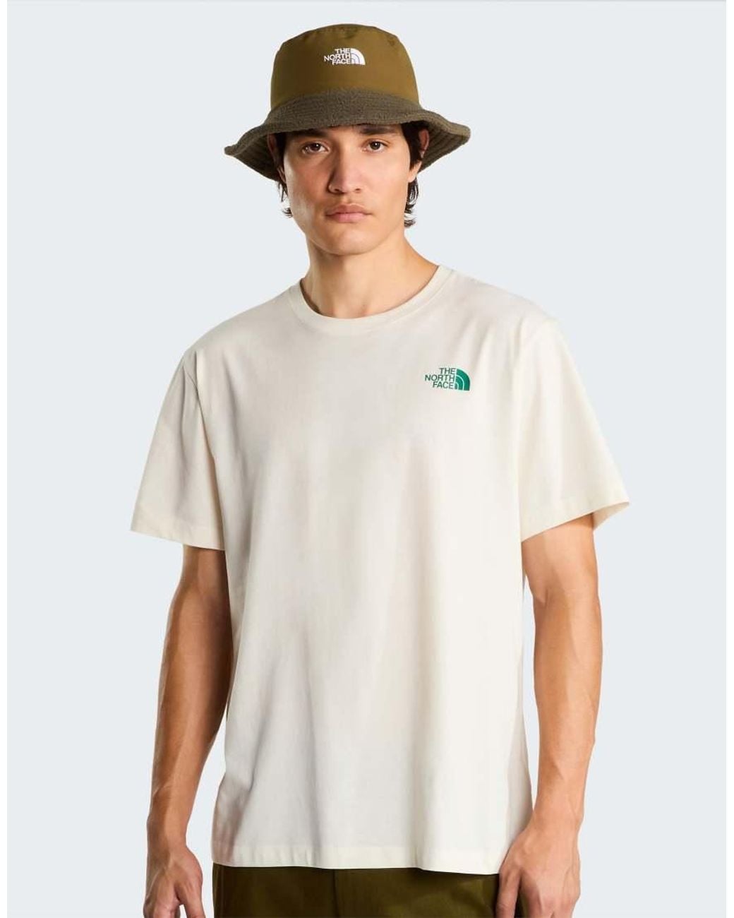 The North Face White M Campfire Relaxed Ss Tee for men