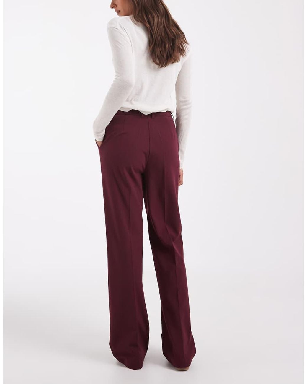 ASOS Red Tailo Slim Straight Pants