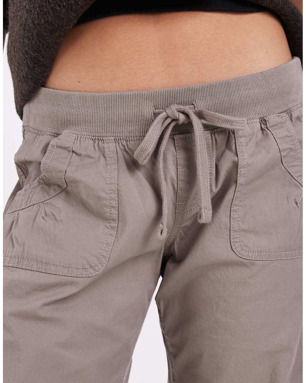 Hollister Natural Uy2k Low Rise Flared Utility Pants