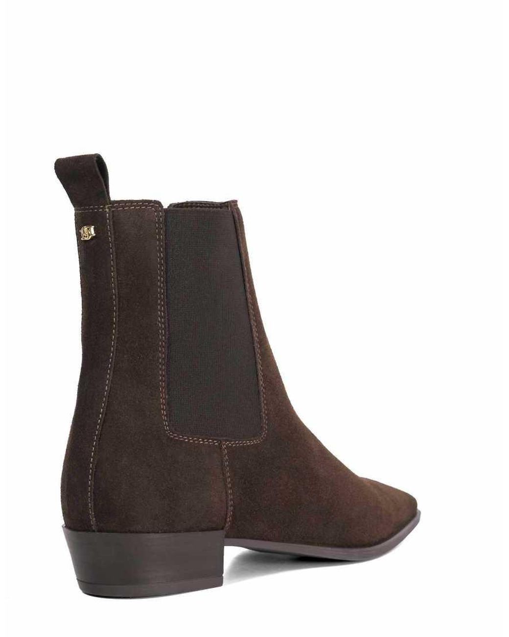 Dune Brown Parkas Ankle Boots