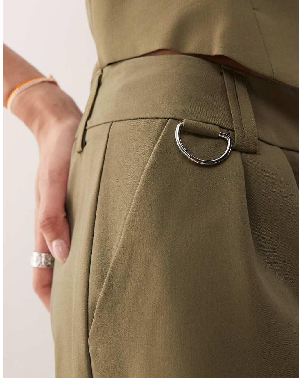Collusion Natural Wide Leg Tailored Trouser Co-ord