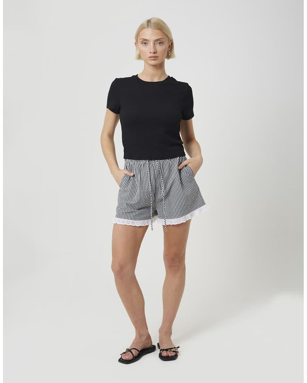 Brave Soul Black Textured Jersey Short Sleeve T-Shirt
