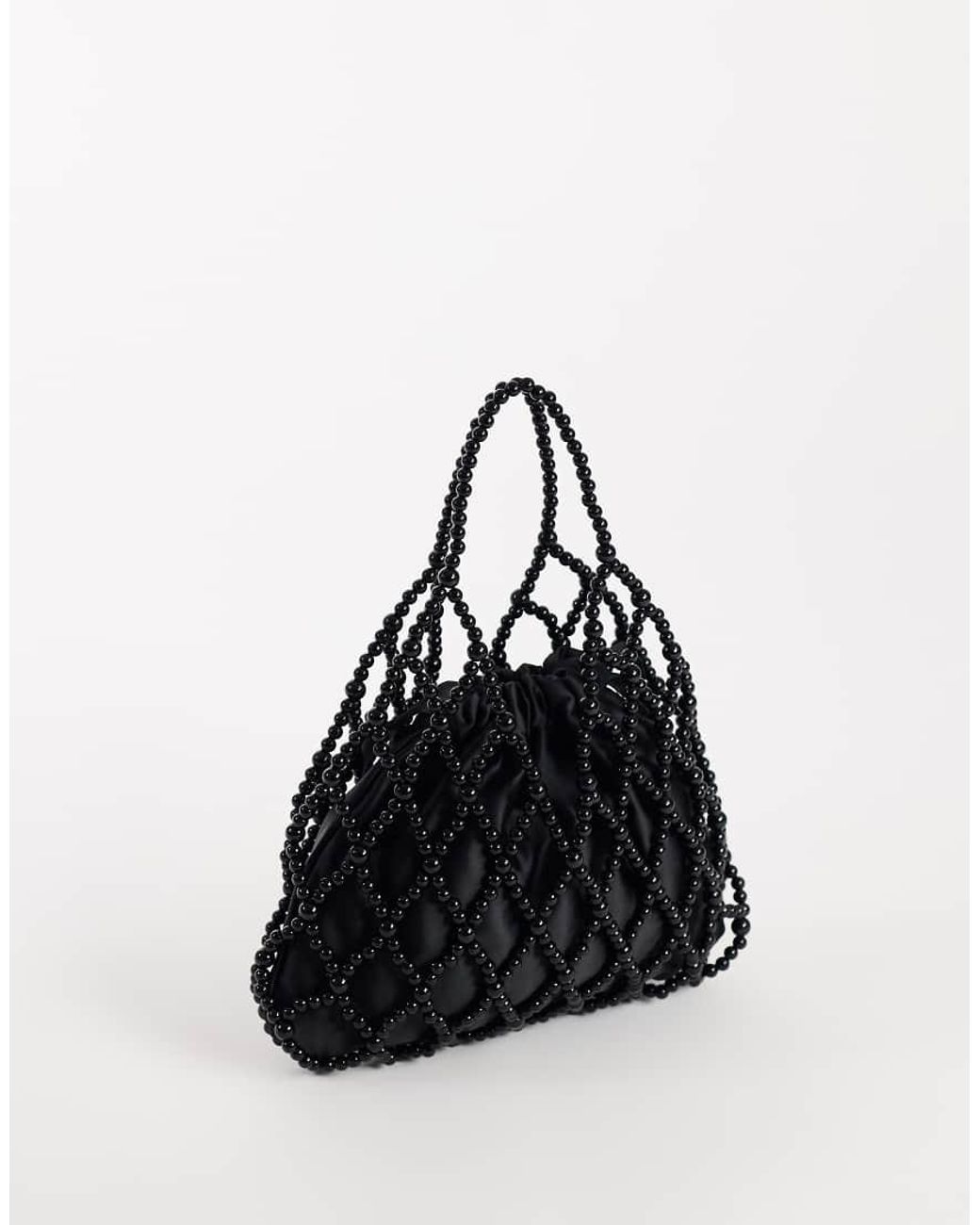 TOPSHOP White Adele Small Diamond Bead Grab Bag