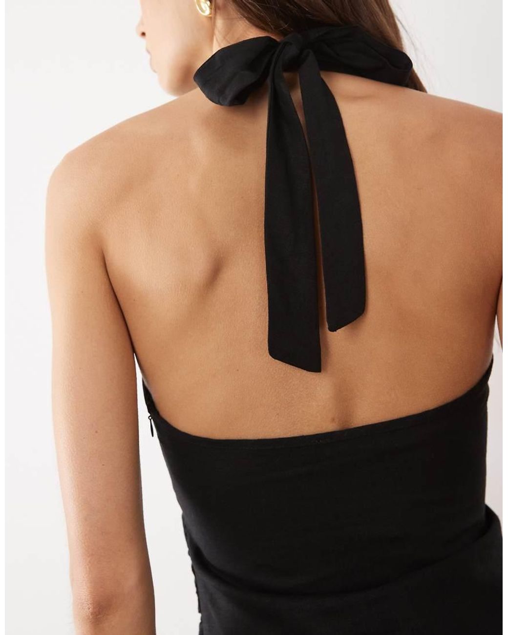 Cotton On Black Haven Halter Mini Dress