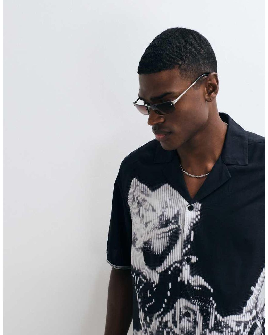 Vertere Berlin Blue Morph Viscose Shirt for men