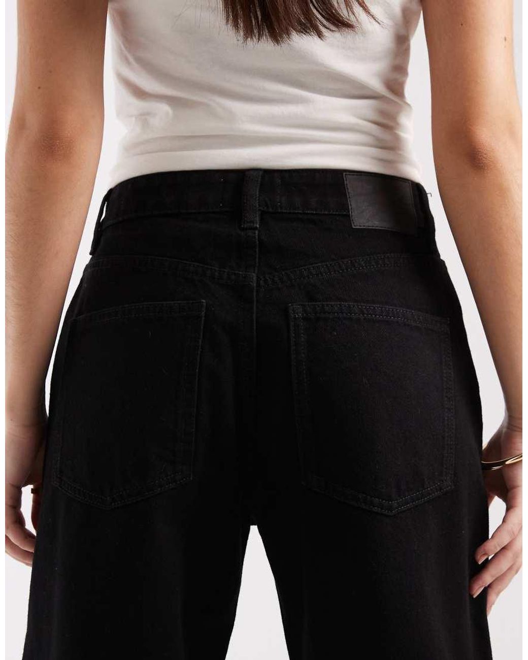 Cotton On Black Curvy 91 Straight Jean