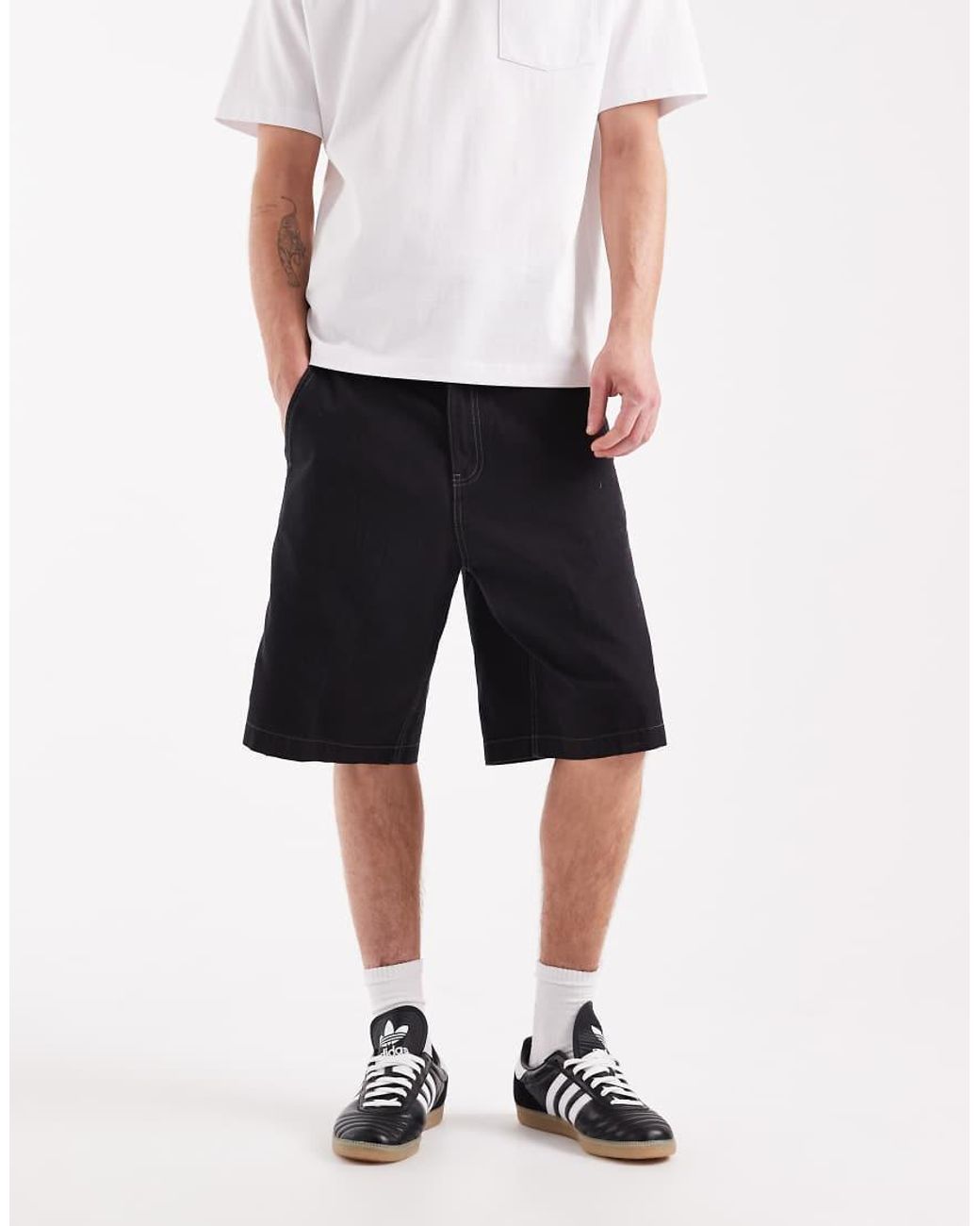 Timberland White Washed Duck Canvas Carpenter Short for men
