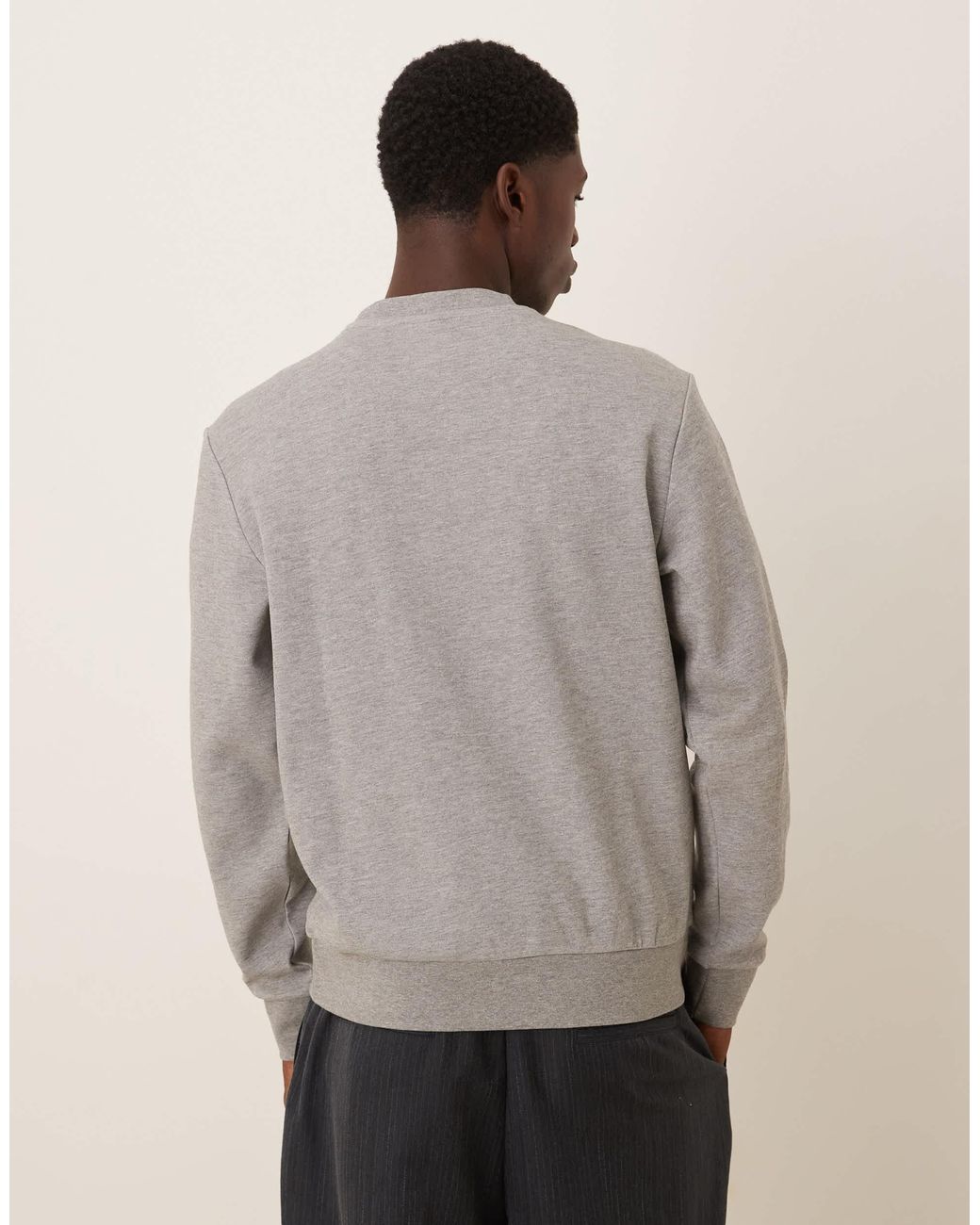 Mango Gray Oversized Sweatshirt for men
