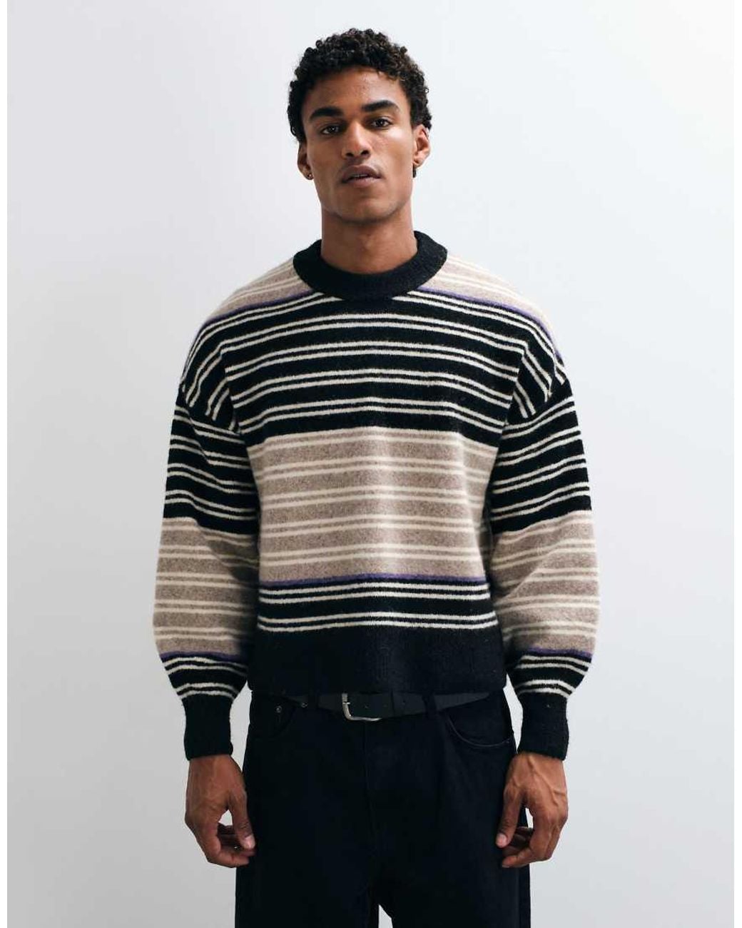Weekday Black Wool Blend Sweater for men